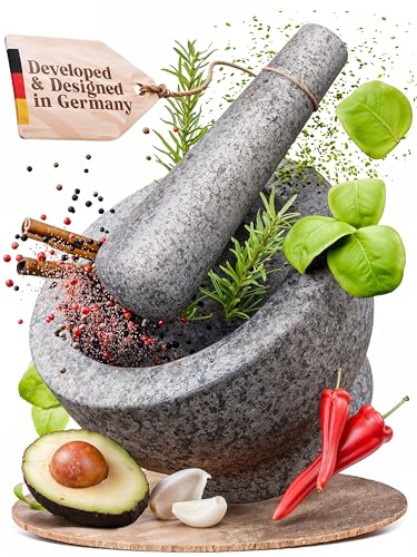 Comparison: Best Mortar And Pestles 2 ChefSofi 1.5 Cup-Capacity Mortar and Pestle Set - Unpolished Heavy Granite for Enhanced Performance and Organic Appearance