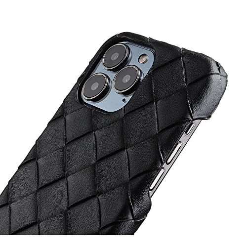 Coque iPhone X en Cuir tressé 3D BSAPP Protection Rigide Haute Qualité Rouge - 3
