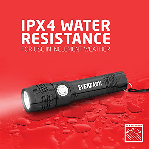 Eveready Led Tactical Flashlight, Bright Rechargeable Flashlights For Emergencies And Camping Gear, Water Resistant Flash Light #TOP4