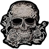Toppa Termoadesiva Con Logo A Forma Di Teschio Con Fiore, Distintivo In - Foto 12