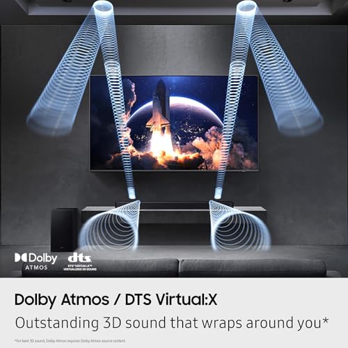 Image of Samsung Q-Series Soundbar HW Q600F 3.1.2 ch Subwoofer (2025 Model) SpaceFit Sound Pro, Q-Symphony, Adaptive Sound