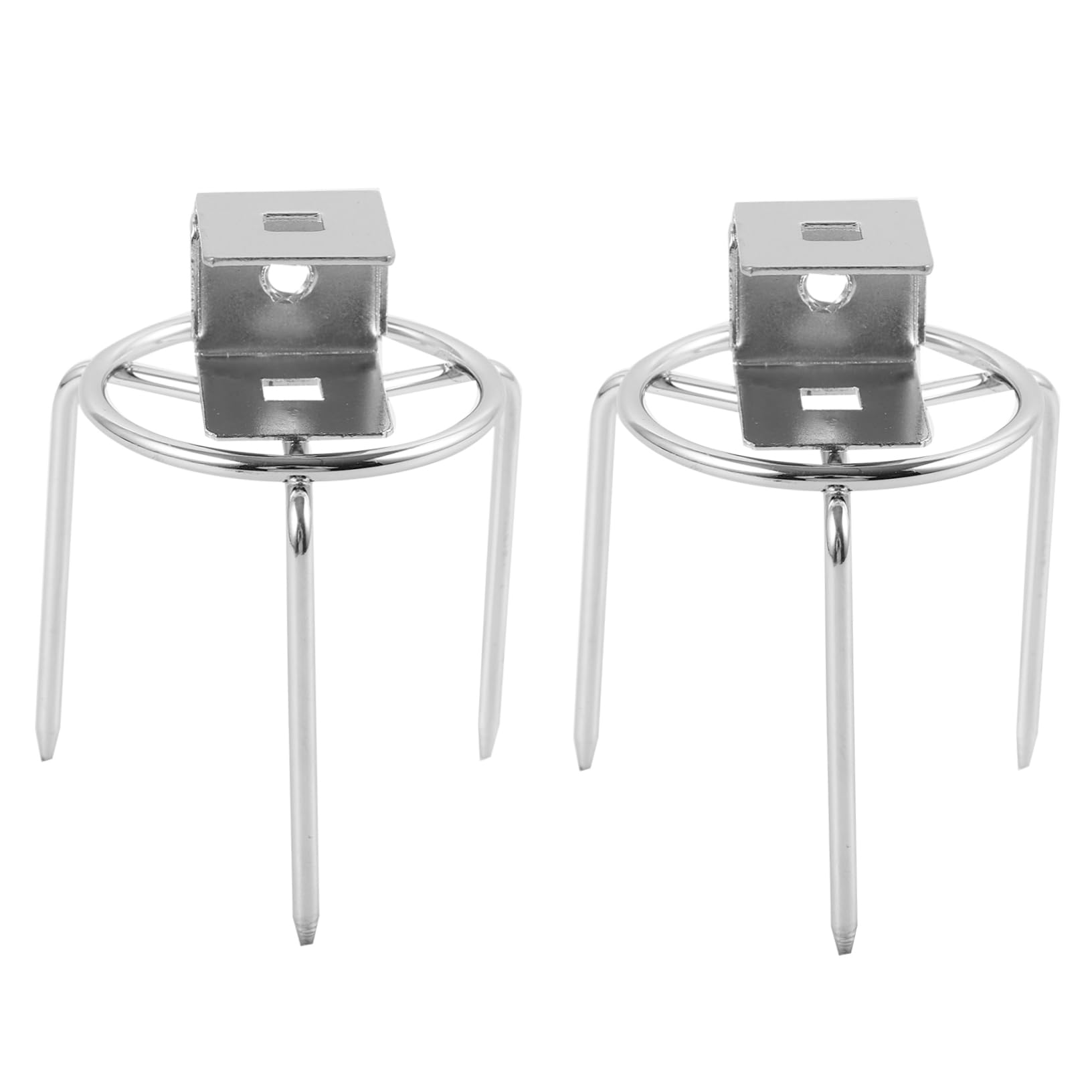 HANABASS 10pezzi Forchette Rotanti Inossidabile Per Accessori Per Bbq e Friggitrice Ad Per Arrosto e Forchette Per Grigliate All