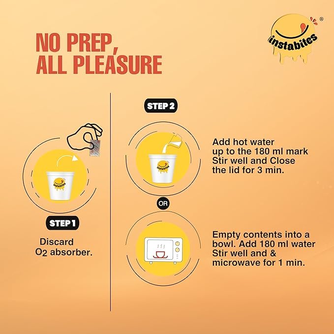 Image of Instabites Ready to Eat Prawn Biryani Cup 65g, No Added Preservatives and Ready to Eat in Minutes - Pack of 3