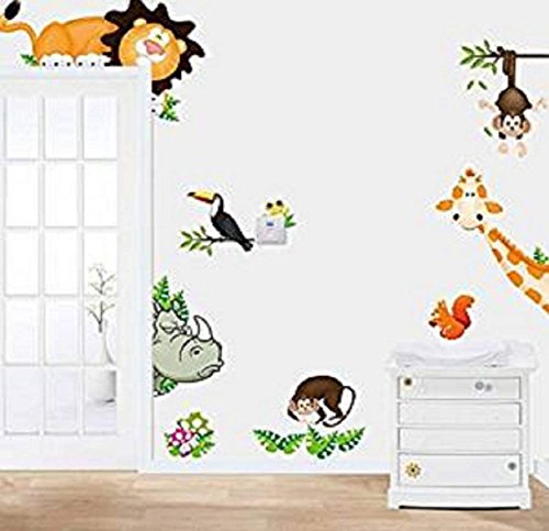 Wall Sticker,Laimeng, Jungle Animal Kids Baby Nursery Child Home Room Removable Art Vinyl Decor
