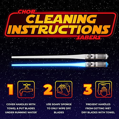 Image of Lightsaber Chopsticks Star War Chopstick Light Up Lightsaber Chopsticks for Adults Saber Sticks Cool Chopstick Light Up Chop Sticks Light Saber Reusable Sushi Lightup Sabers Star War Gifts