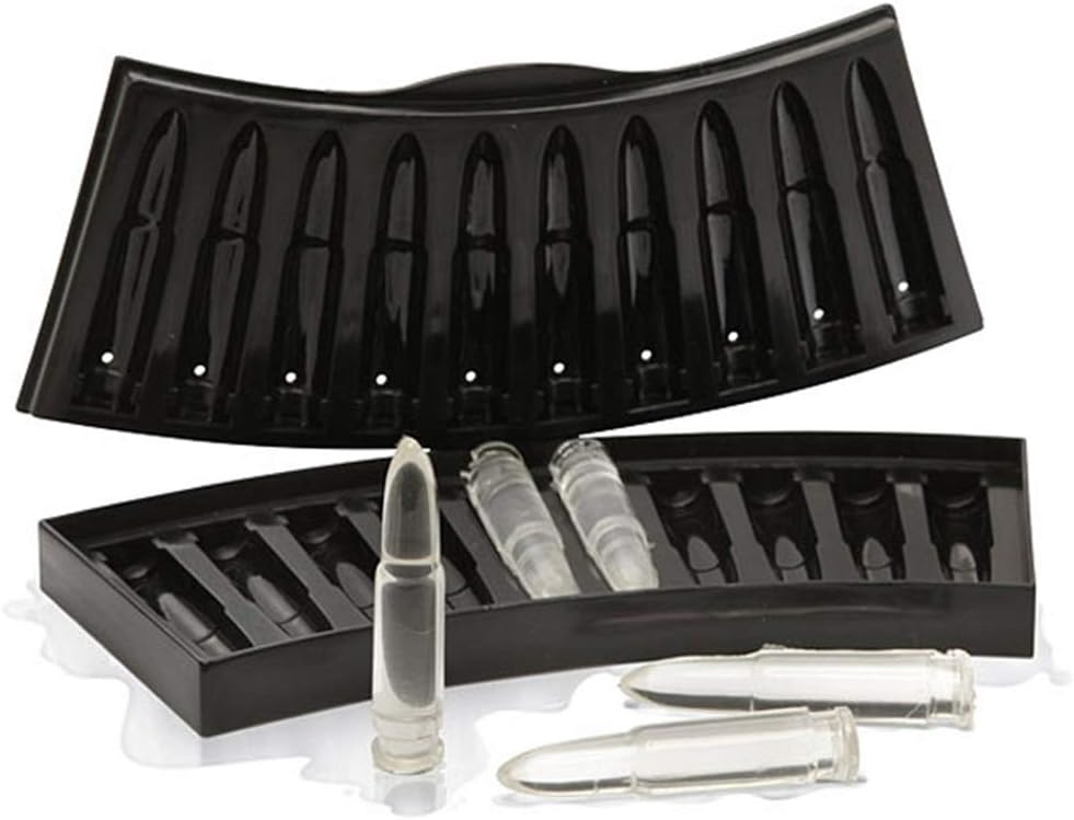 Florica Ice Cube Mould Tray Freeze Chocolate Mold Shape Silicone DIY Tool Fun for Party (Bullet)