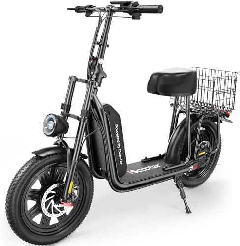 iScooter F7 Electric Scooter Adults, 28 MPH Top Speed & 45 Miles Range, 16