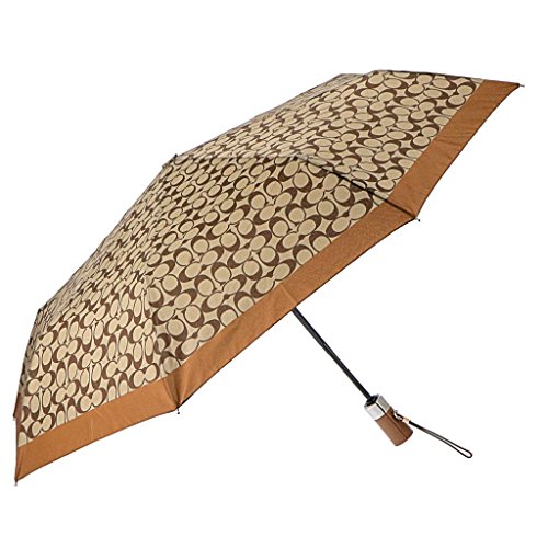 コーチ アウトレット 折りたたみ傘 レディース カーキ サドル F63364 SVBDX [並行輸入品]