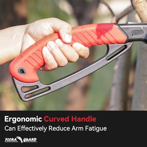 image for FLORA GUARD 10-Inch Folding Hand Saw, Heavy Duty Pruning Saw with Mult