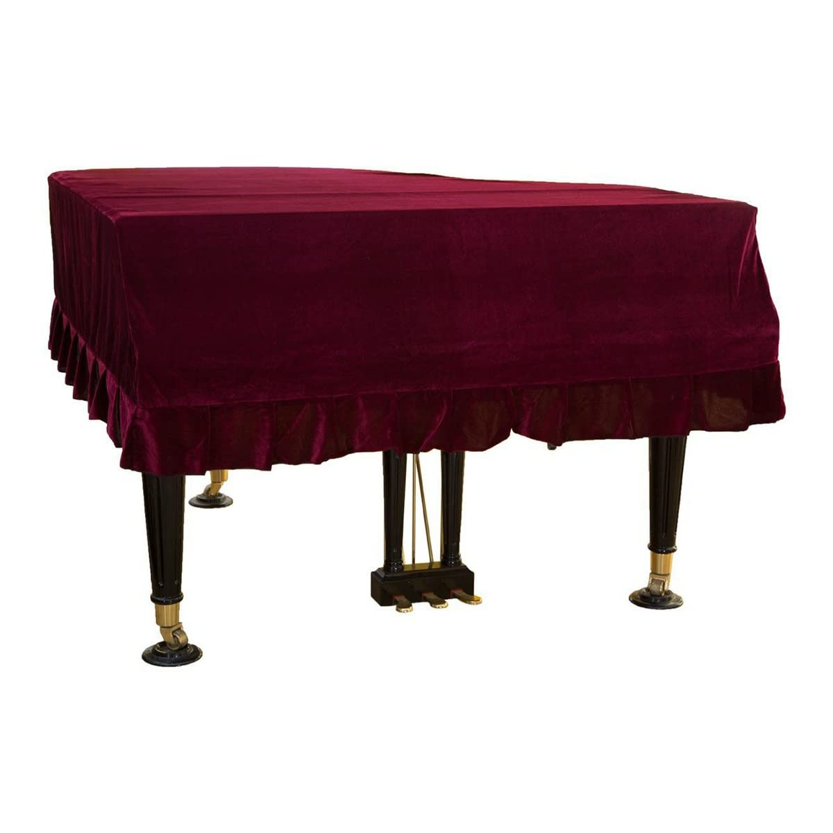 Flügelabdeckung, Klavierabdeckung Waschbar, Weiche Kanten, Staubschutztuch, Dekorativer Schutz, Klavierabdeckung/Blue/200 cm (L)