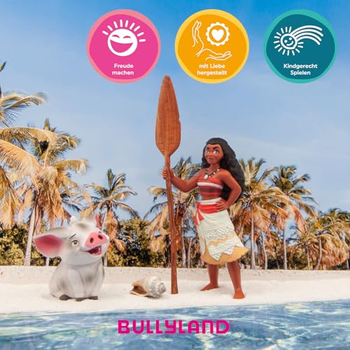 Bullyland 13187 - Spielfigur Hausschwein Pua aus Walt Disney Vaiana, ca. 4,6 cm, detailgetreu, ideal als kleines Geschenk für Kinder ab 3 Jahren