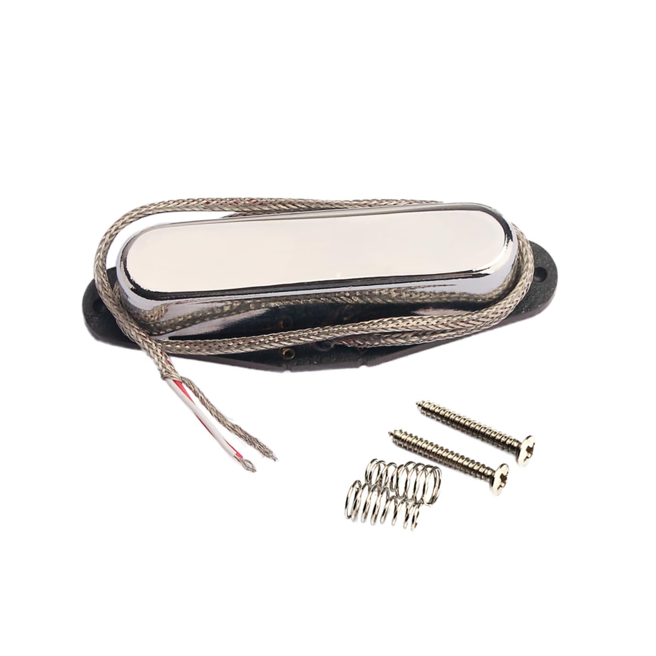 Pickup per Chitarra Elettrica Vintage V Gma01 Set da 5 | Bassi, Bobina in Fibra e Supporto Abs Nero, Piastra Base in Rame, 5 Magneti