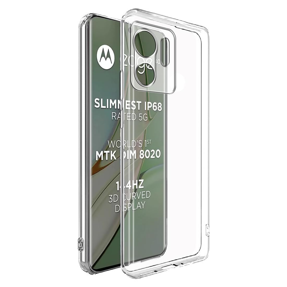 Amazon Brand- Solimo Basic Case for Motorola Moto Edge 40 5G (Silicone_Transparent) (B0CHMJDQL1) Amazon Price History, Amazon Price Tracker
