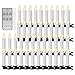 Produktbild YAOBLUESEA 40stk Weinachten LED Kerzen Lichterkette Kabellos Weihnachtskerzen Christbaumschmuck Weihnachtsbaumbeleuchtung mit Fernbedienung Kabellos für Weihnachtsbaum Weihnachtsdeko Hochzeit