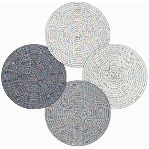 fanquare Round Rainbow Placemats Set of 4 Cover