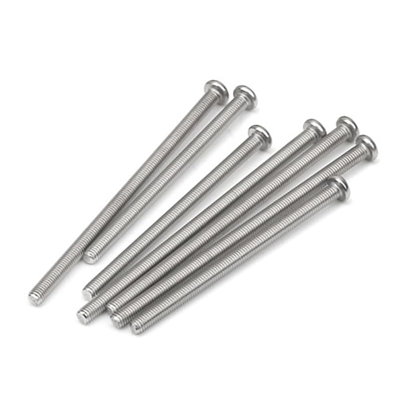 M6 Phillips round head extension screws Cross slot extra long pan headle bolts 304 Stainless steel threaded nails 6~65mm length - (Size: M5x8mm 12pcs)