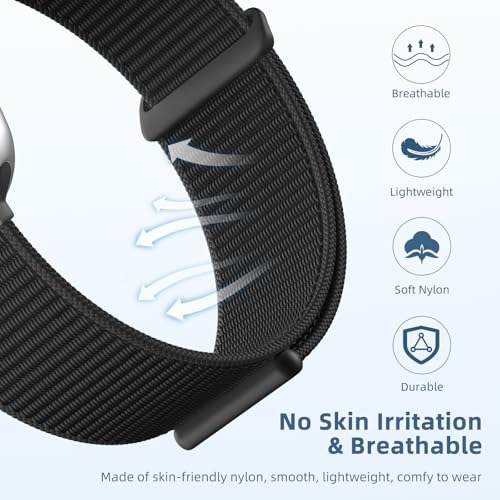 3 Pack Nylon Band Compatible with Apple Watch Bands for Women Men - image 2