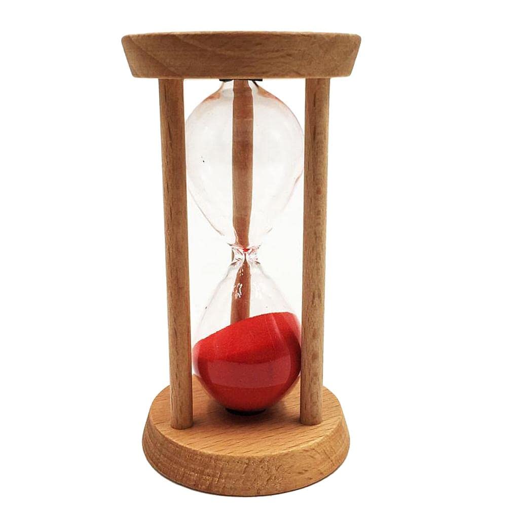 Gralara 13x Eieruhr Aus Holz mit Rotem, Dekoratives Uhr Küchenkochen