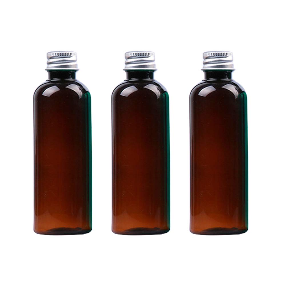 Buy 3 Pieces 100ml Plastic Bottle with Aluminum Cap Plastic Bottle with
