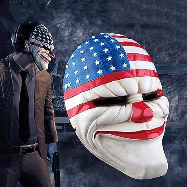 Betaaldag enge hars masker overval Dallas Cosplay Halloween enge clown maskerade partij Mardi Gras kostuum rekwisieten