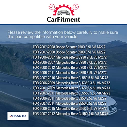 6Pcs Arkauto High Performance Red Top Ignition Coils Ark-Ig535 Uf535 A2729060060 A0001502780 For Mercedes Benz C Cl Clk Cls E G Gl Glk Ml R S Sl Slk Calss 2.5 3.0 3.5 M272 W204 W211 W212 W221 #TOP4