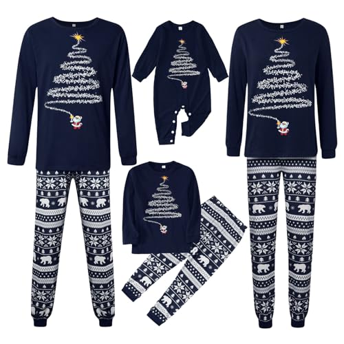 Didadihu Weihnachtspyjama Weihnachtspullover Familie Set,Weihnachts...