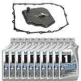 Automatic 8L90 Transmission Service Kit w/Filter and Gasket & Mobil 1 Fluid Compatible with GM 2015+...