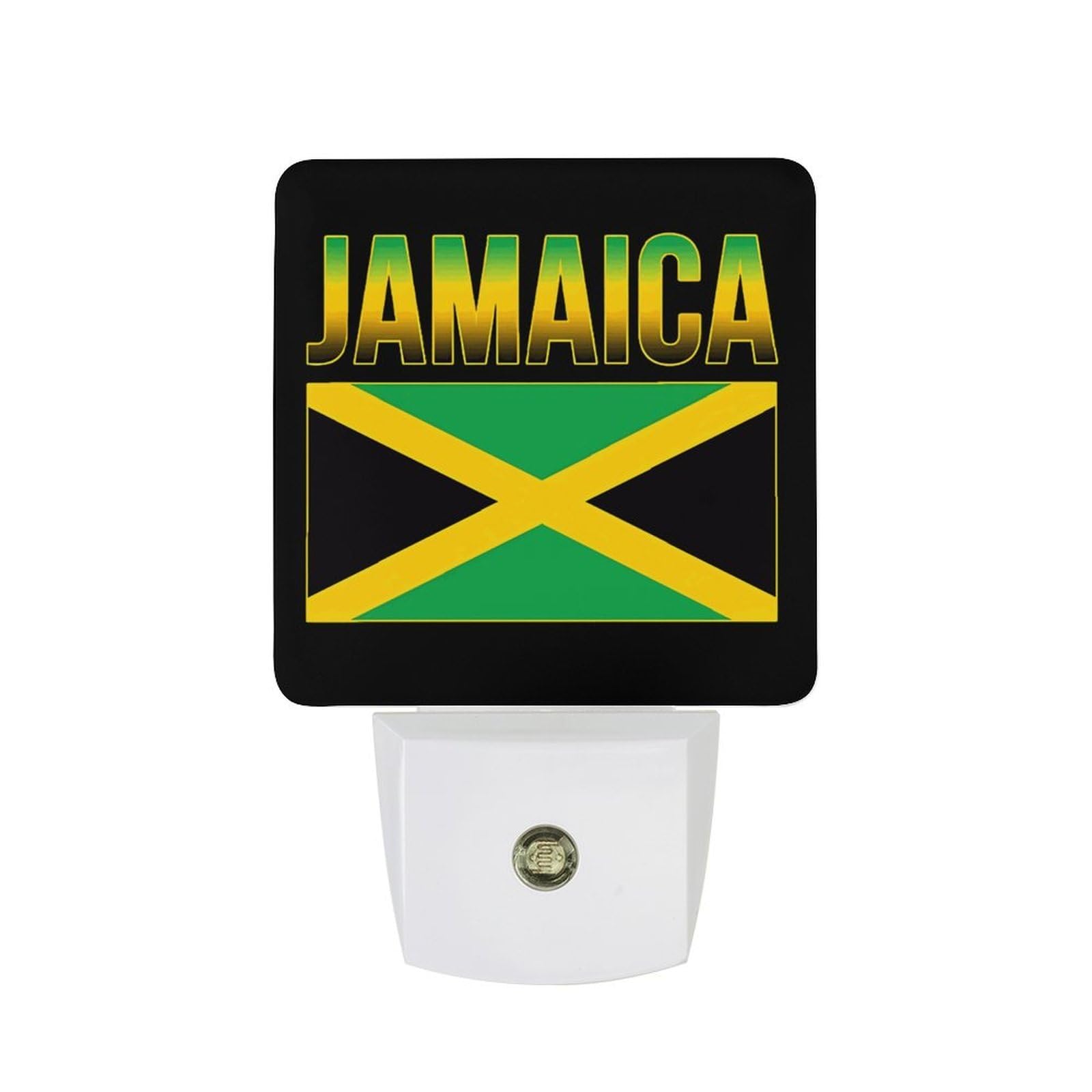 Nqrxadcrt Style Jamaican Flag Night Light Plug In Wall Lights Bedside Lamp Bedrooms Home Hallways Decoration