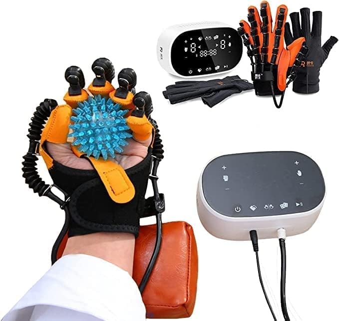SBM MART Rehabilitation C11 Original Robot Gloves Finger Training Stroke Hand Splint Finger Orthosis Functional Hand Splint for Long-Term Relief Physiotherapy Therapy (XL Size Left Hand) (B0D8FH33NT) Amazon Price History, Amazon Price Tracker