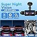 360° Dashcam Auto Vorne Hinten 4K/1080P, 4 Kanal Dash Cam Auto Kamera mit 64GB SD-Karte,3" IPS-Bildschirm,4X 140° Weitwinkel,WDR Nachtsicht (8 IR-LEDs),G-Sensor,24/7 Parkmodus,Loop-Aufnahme, WiFi App