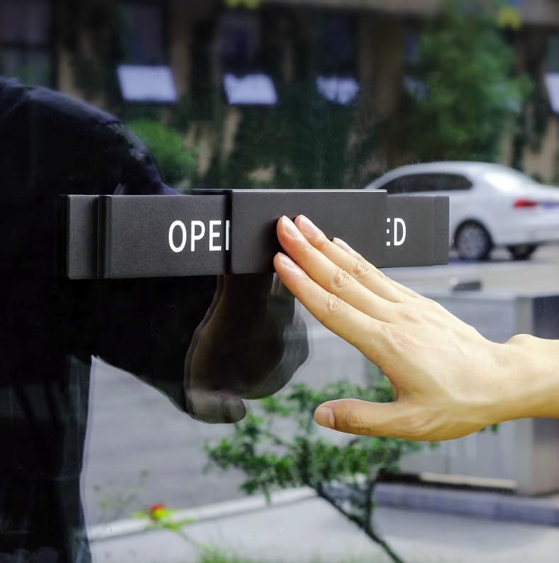 Amazon | オープンクローズサイン Open Close 400x50mm スライド