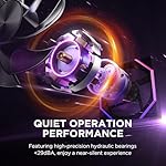 Asiahorse Nyota 120mm Case Fan with Efficient Cooling, ARGB Fan Lighting, 800-1800RPM Speed Control, and Whisper-Quiet Operation Under 29 dB, Unique Design for PC - Image 5