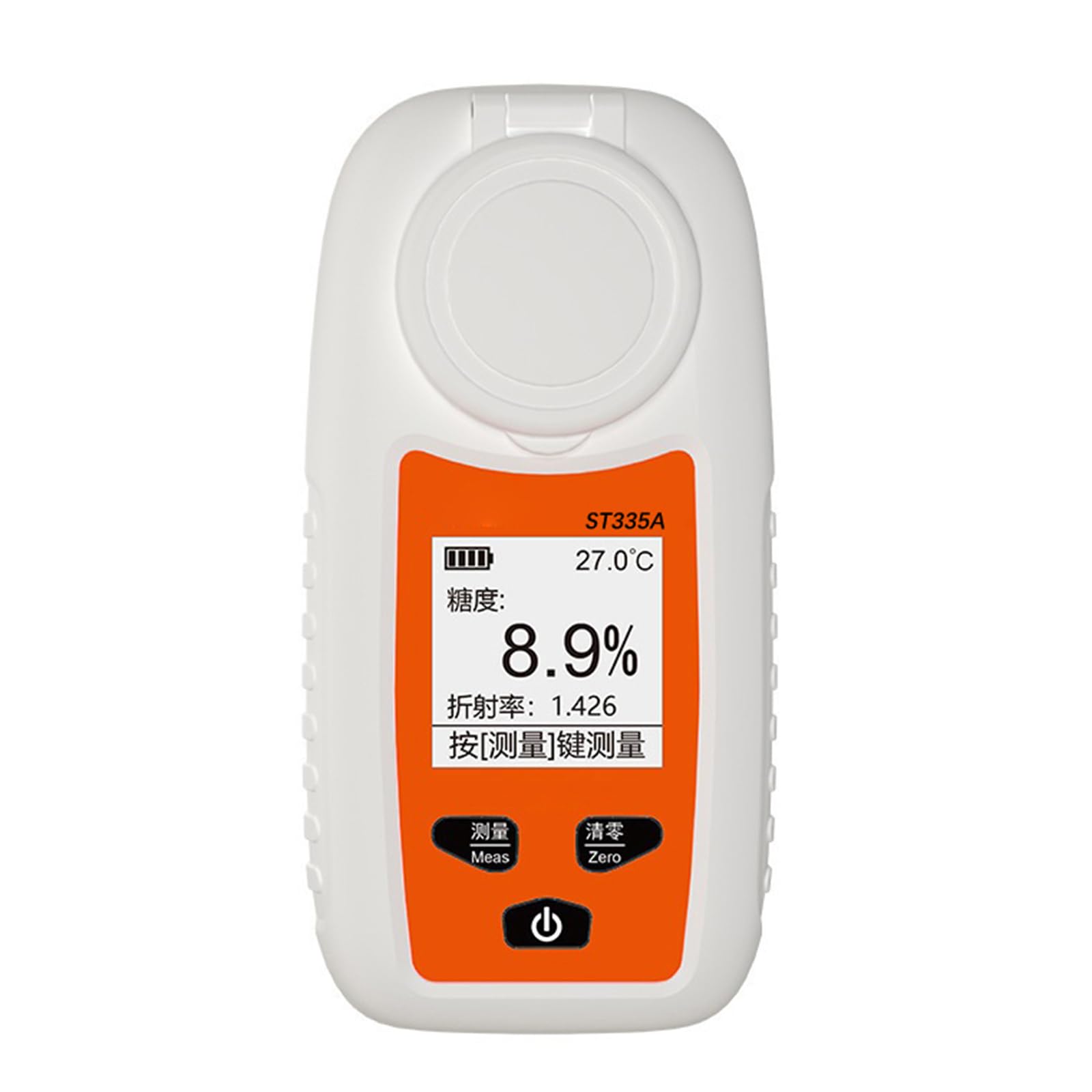 GMBYLBY Multipurpose LCD Refractometer Metal+Plastic Accurate Sugar Testing Analysis High Precise for Food and Beverage Industry