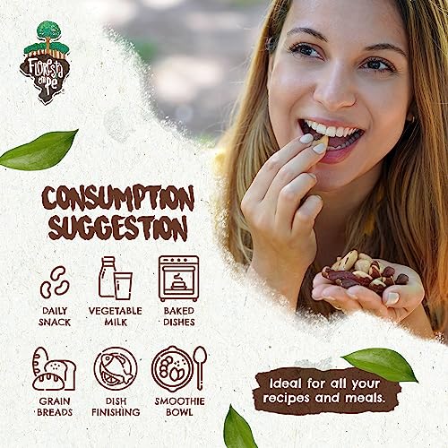 The True Organic Premium Brazil Nuts (32Oz - 2Lbs) Raw & Unsalted | Kosher | Non-Gmo | Certified Organic | Fresh | Vegan | Gluten Free | Keto And Paleo Friendly | Sustainably Harvested #TOP4