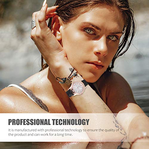 ULTECHNOVO Couro Moda Relógio de Pulso Das Mulheres Assistir À Prova D' Água de Metal Aniversário P