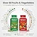 MPRAYAN Fruits & Veggies Supplements - Whole Food Blended Vitamin & Mineral - 90 Fruit + 90 Vegetable Capsules - Daily Nutrition for Men & Women - 2 Pack