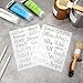 2 Plantillas de Plástico para Decoración de Pintura, Plantilla de Citas Inspiradoras...