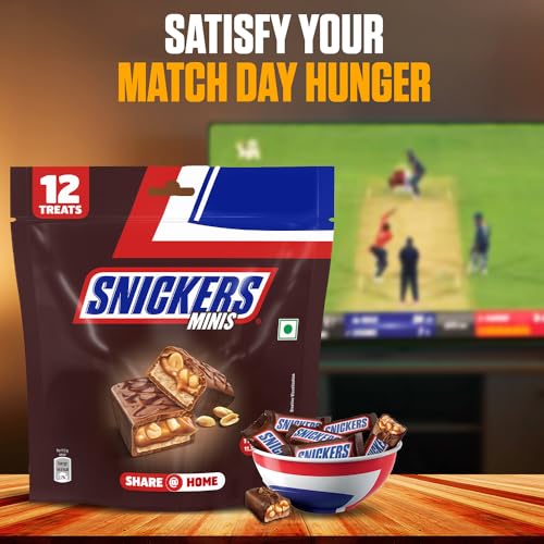 Image of Snickers Nougat & Caramel Miniatures Filled Bar Chocolate Pack,138 gm