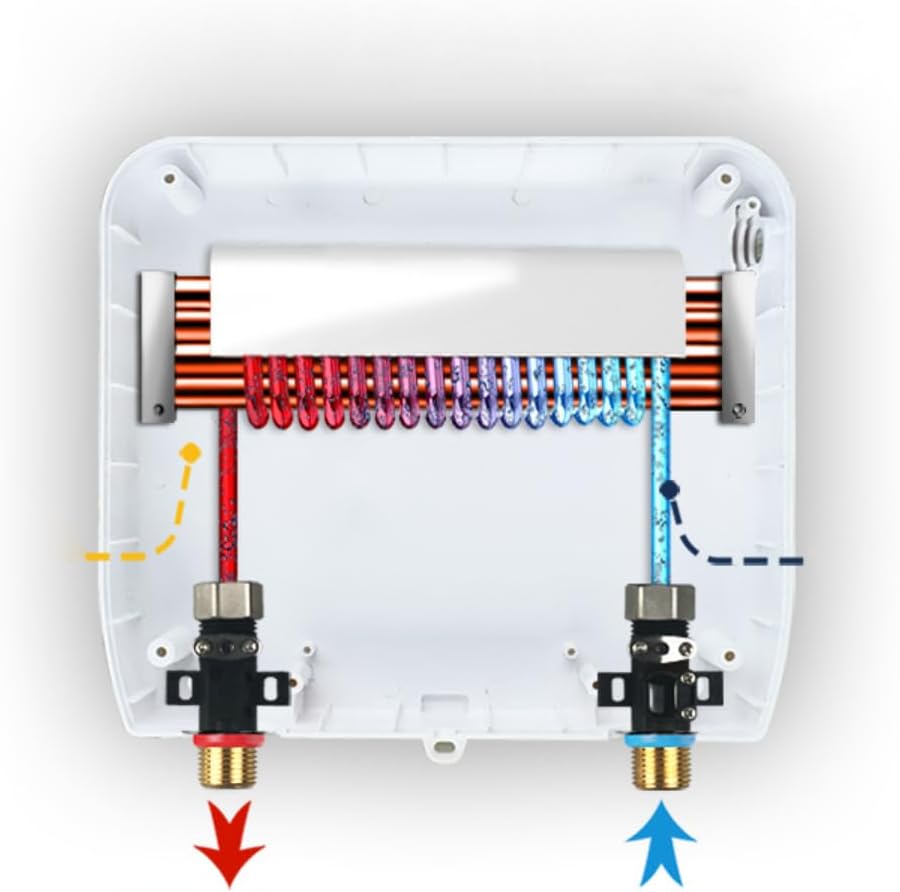 Tankless Electric Water Heater Under Table Instant Hot Water Oversink Mini Instantaneous Water HeaterDigital Display Temperature Automatica Shower Bathroom Faucets Kitchen Tap Water Heater