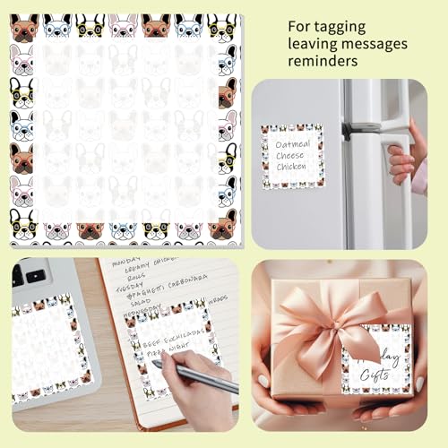 Cute Sticky Notes 3 x 3 in, 2 Pack Self Stick Note Pads with Fun Patterns, Strong Adhesive Memo Pads for Office School Home, 80 Sheets per Pad Puppy Face - Image 5