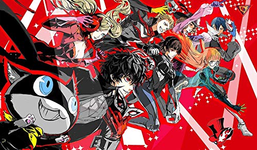 Japanese Anime Persona 5 Large Custom Mouse Pad / Playmat - Durable Rubber 14" x 24"