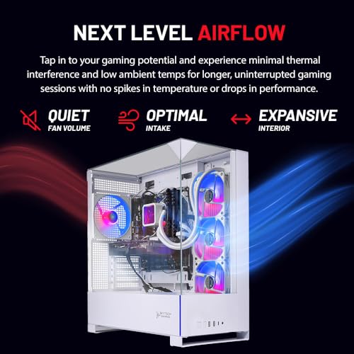 Image of Skytech Gaming Archangel 5 Gaming PC, AMD Ryzen 7 9700X 3.8GHz, NVIDIA RTX 5060 Ti 8GB VRAM, 1TB NVMe SSD, 24GB DDR5 RAM 6000, 750W Gold PSU, 360 ARGB AIO, WI-FI 5, Windows 11, Desktop