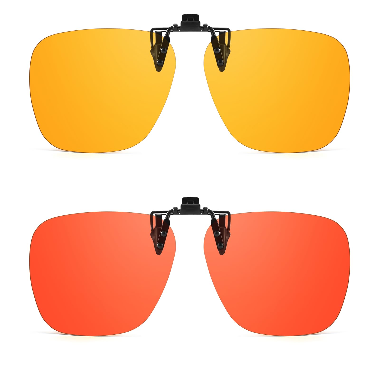 2 Pack Clip On Blue Light Glasses for Women Men