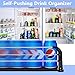 Yedyoi Drink Organizer for Fridge, Soda Can Organizer for Fridge, Self-Pushing Glide Drink Dispenser for Refrigerator-Holds up to 25 Cans Black (5 Rows)