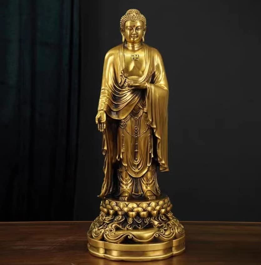 Amazon｜仏像 阿弥陀如来 立像 真鍮 仏様 仏壇 モダン仏壇 仏事 法事