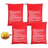Cobee 4 bolsas de patatas para microondas, bolsas de patatas para microondas, bolsas de patatas reutilizables al horno, hervidor de patatas, bolsa de cocina, microondas, patata expresa para maíz de