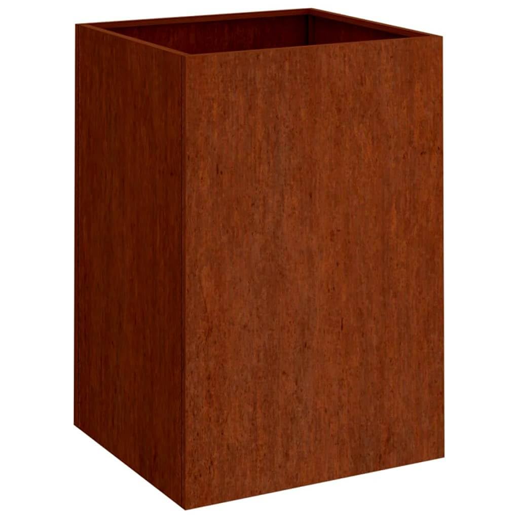 VIDAXL Corten Steel Raised Planter Box 75 x 52 x 48cm