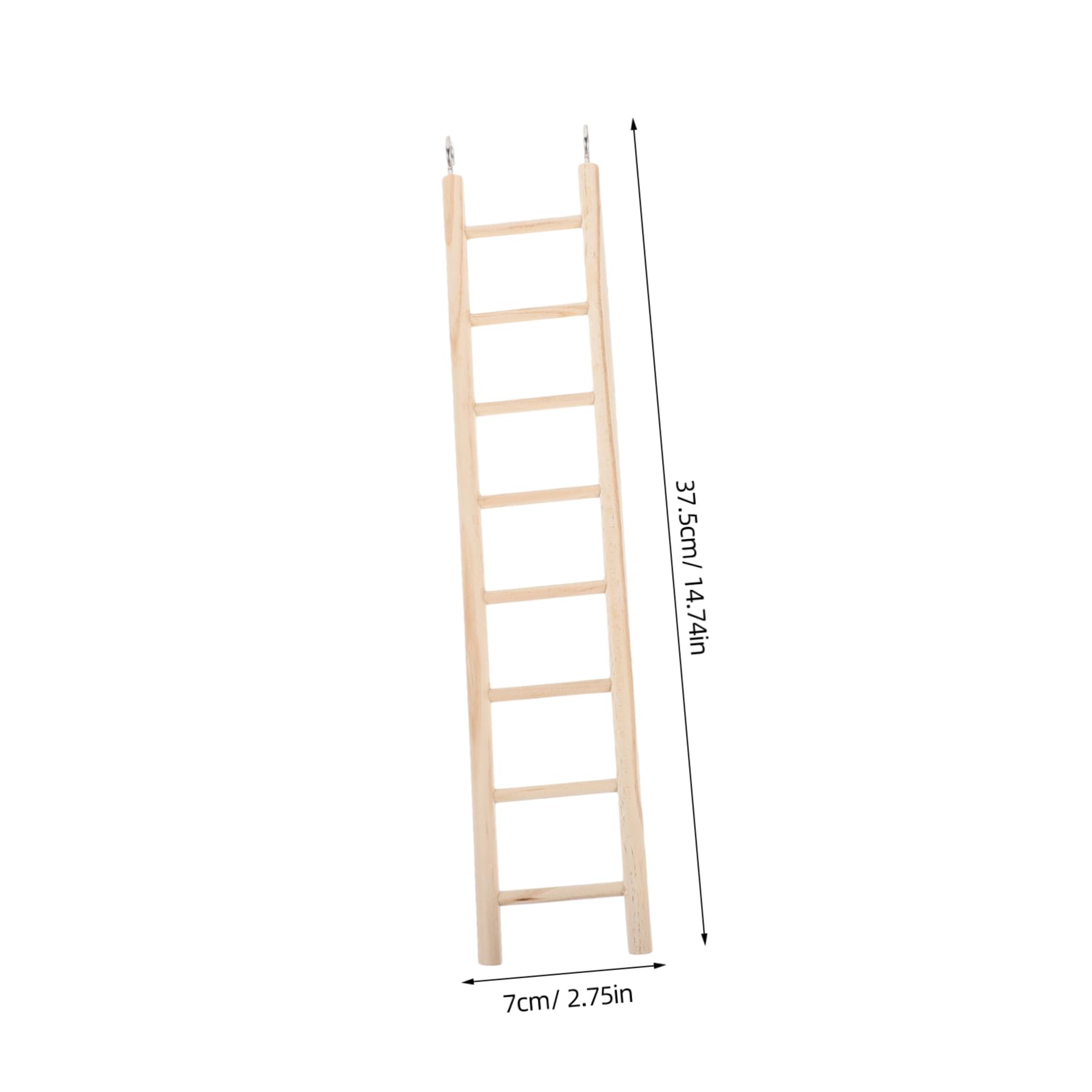 Toddmomy Parrot Cage Ladder Wooden Bird Ladder Toy for Climbing and Chewing Safe Bird Cage Accessories Enhance Pet Activity and Mental Stimulation 14.76X2.76X0.39In - Image 2