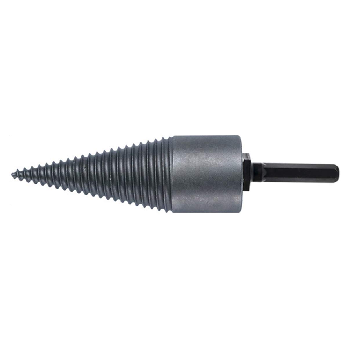 GZDodekSplitter Drill Removable Heavy Duty Drill Screw Cone Driver, Wood Splitter Screw Cone kindling Cracker for Hand Drill Stick,Diameter 32mm,Square Shank(Hexagonal shank)