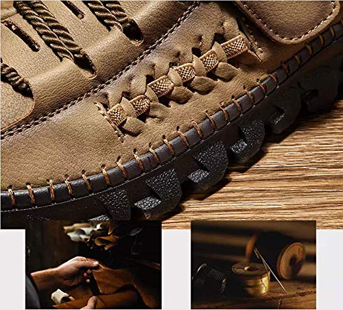 Asifn Men's Business Breathable Loafers Summer Casual Walking Sneakers Handmade Driving Office Shoes2